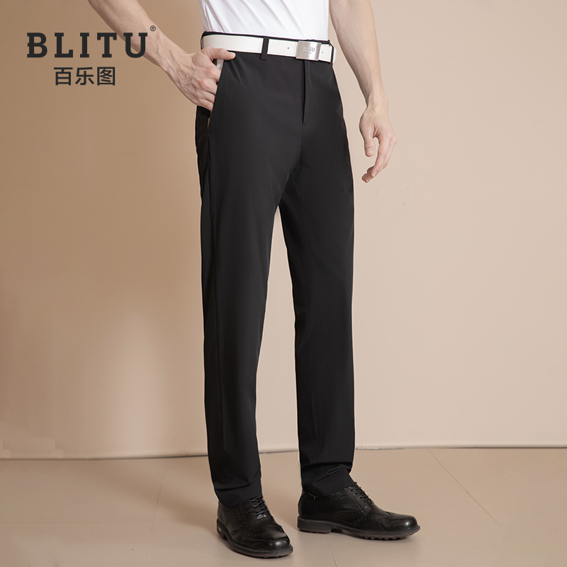 高尔夫球裤子男薄款防水显瘦