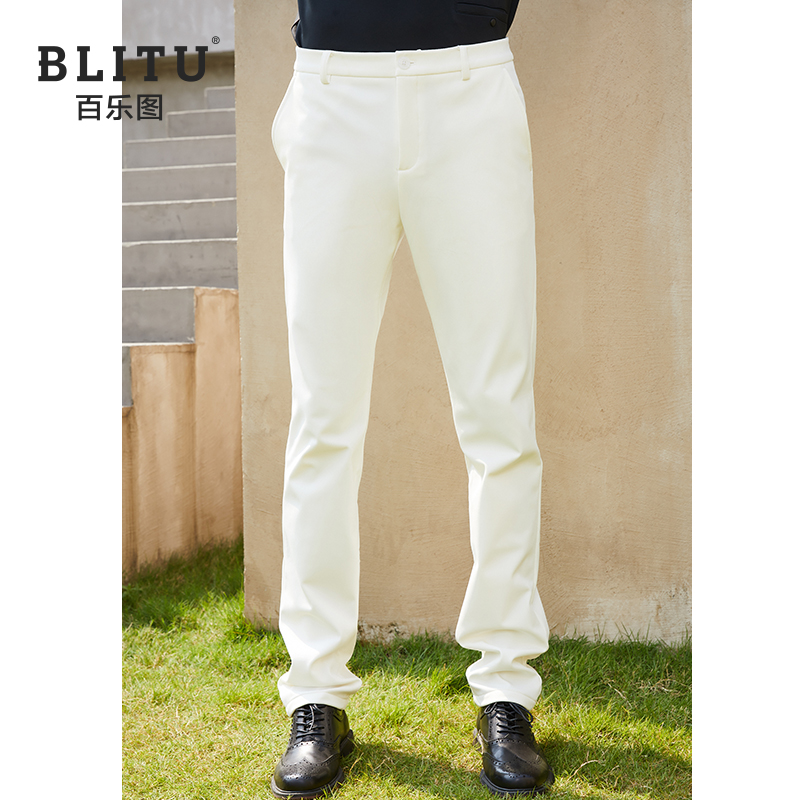 高尔夫裤子男秋冬加绒