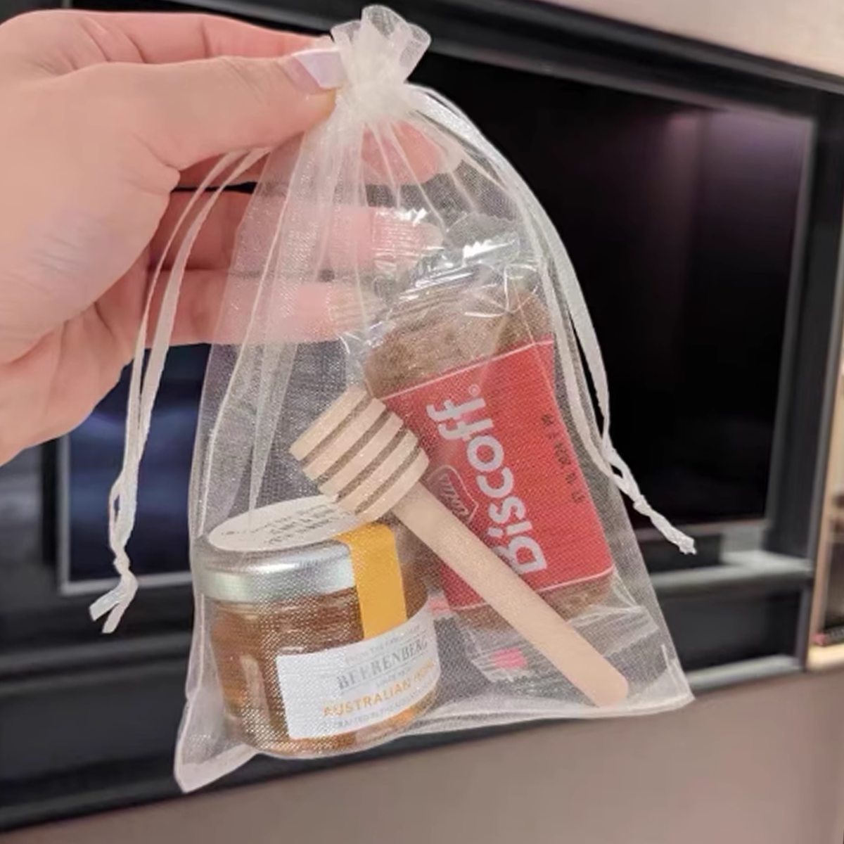 束口网纱袋玩具积木收纳袋抽绳礼物包装袋零食糖果包装透气网纱