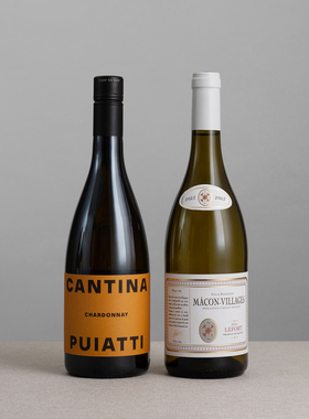 霞多丽的南北双生！法国/意大利Chardonnay干白葡萄酒跨产区套装