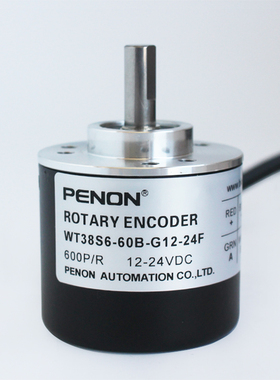 PENON旋转编码器WT38S6-60B-G12-24F实心轴6mmROTARY ENCODER