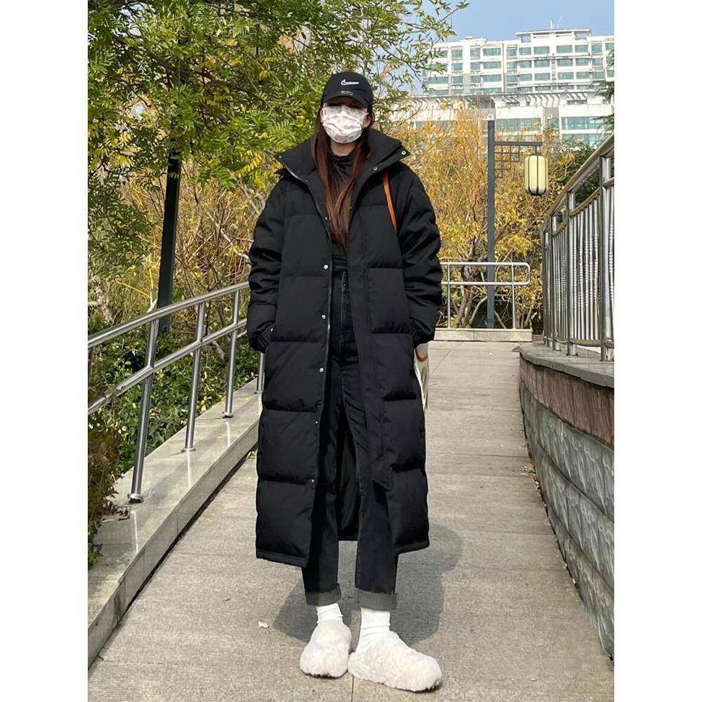 2024年新款超长款过膝加厚棉衣男女羽绒服女大码宽松冬季中戏外套
