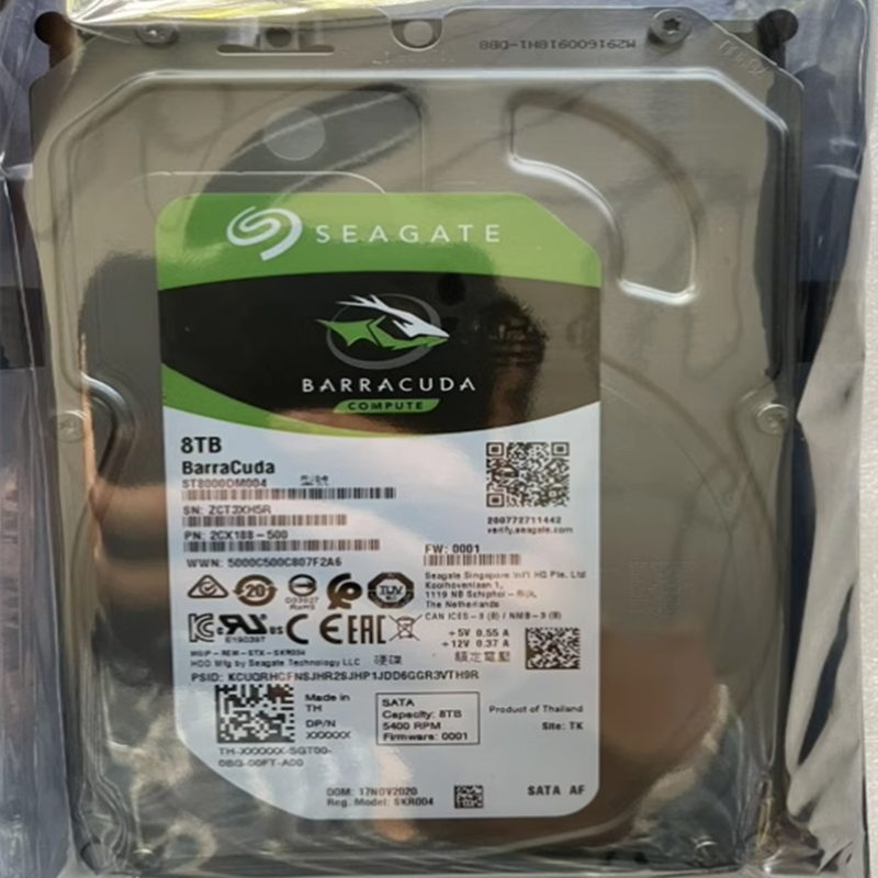 希捷 原装ST8000DM004 8T 3.5寸SATA酷鱼 监