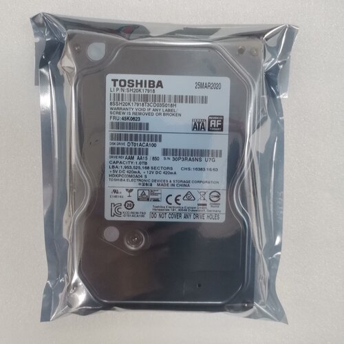 二手 Toshiba/东芝 DT01ACA100 1T台式机械硬盘 SATA 7200转 1TB