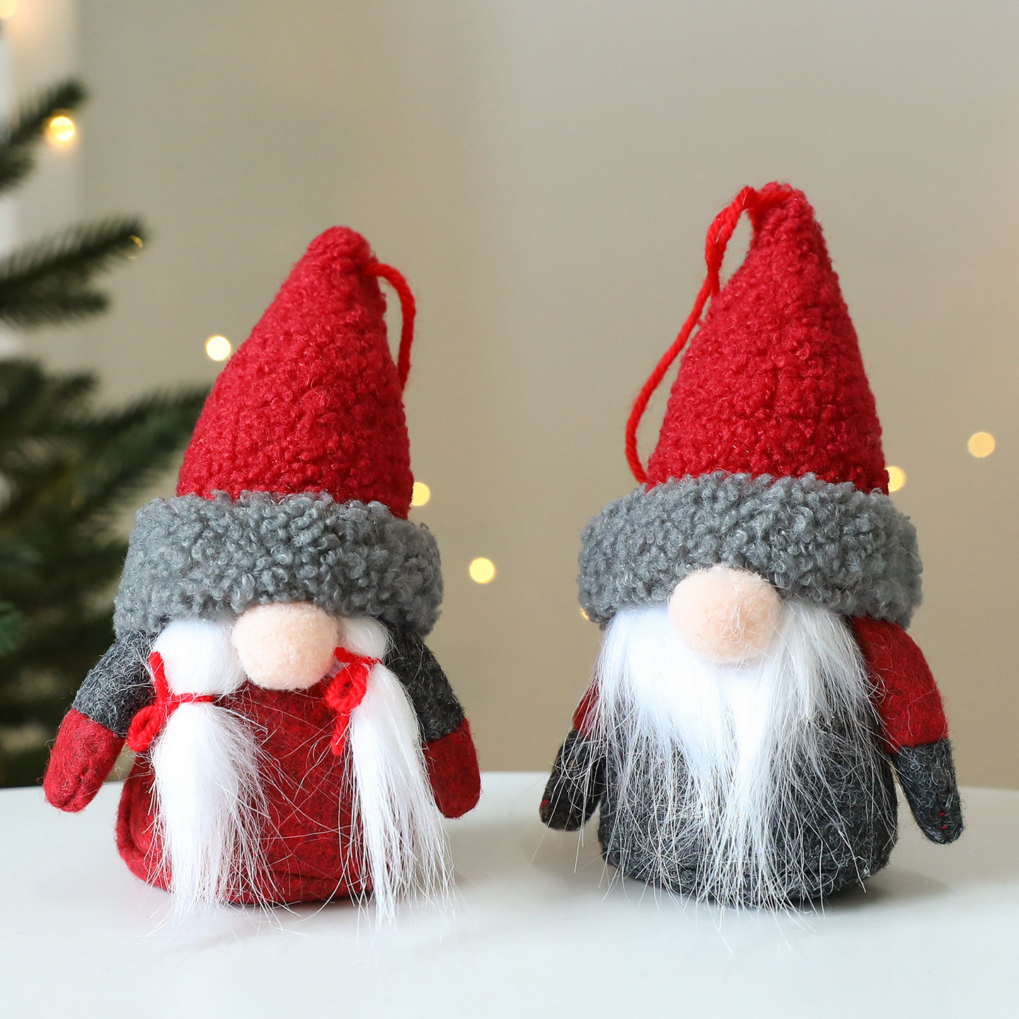 圣诞老人玩偶迷你摆件圣诞树装饰