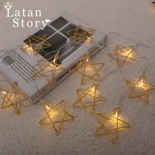 圣诞节装饰品创意led挂件彩灯闪灯串灯家用店铺场景布置灯饰挂件