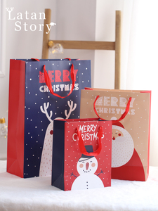 圣诞节装饰品包装盒氛围布置苹果袋糖果袋网红创意礼物盒纸袋摆件