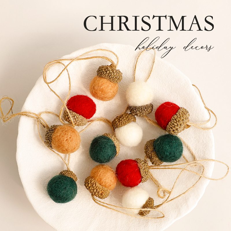 圣诞节装饰品羊毛毡小挂件圣诞节