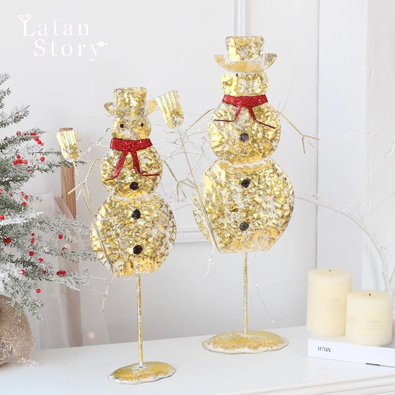 圣诞节装饰圣诞麋鹿雪人挂件布置