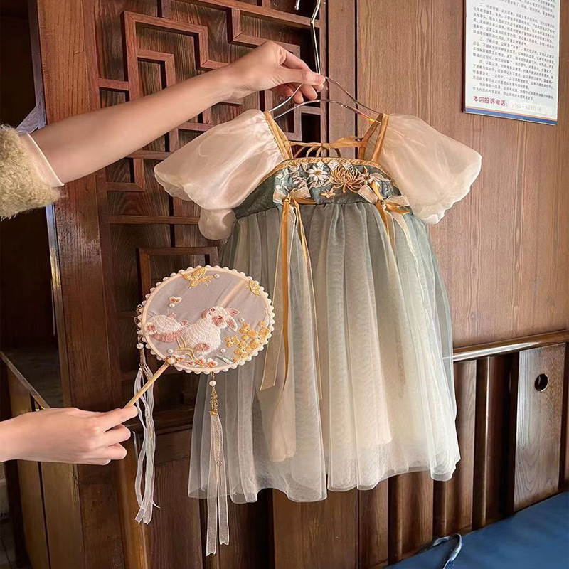 2023新款古装薄款纱裙儿汉服古装薄款连衣裙