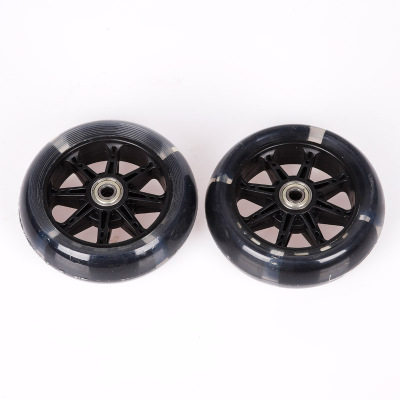 溜娃神器配件宝宝好德拉玛可调角度脚踏板推车前后轮静音耐磨