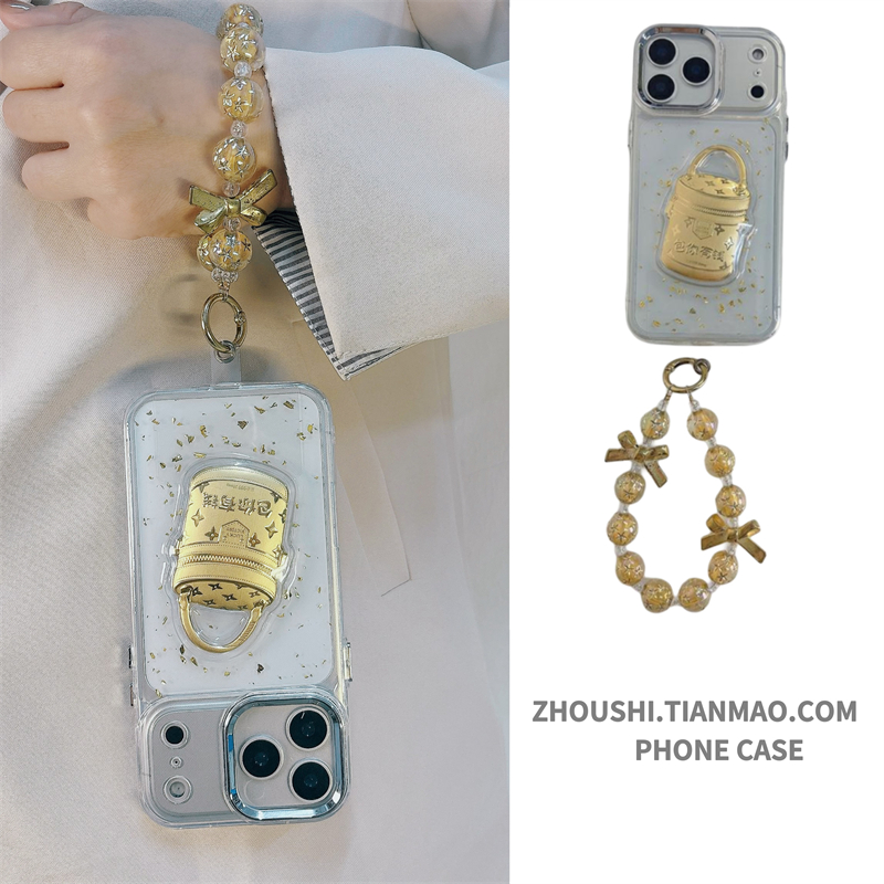 包你发财适用苹果17promax手机壳新款iphone17创意17pro高级感air全包16防摔15硅胶14透明13小众12女款pm滴胶