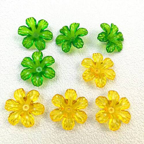 30mm透明六角花托瓣亚克力太阳花