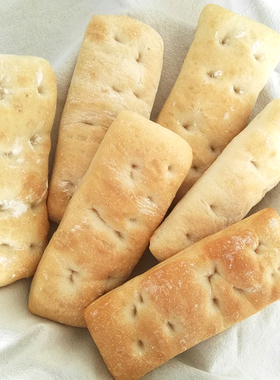 德国手工恰巴塔帕尼尼面包拖鞋面软欧Brotecke Ciabatta Panini