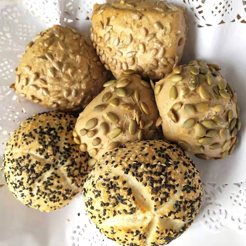 德式餐包多谷物黑麦面包6个Breadrolls