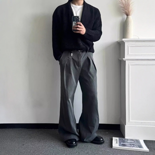 西裤 Without TR立体双褶位A字型宽松垂感休闲通勤四季 ONEER