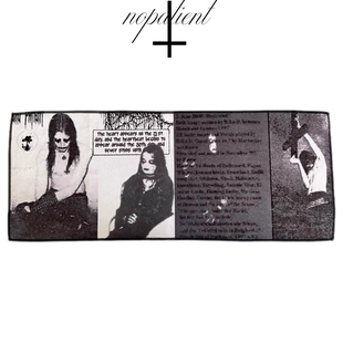 Without Me/NO PATIENT 25FW 黑金风格印花毛巾