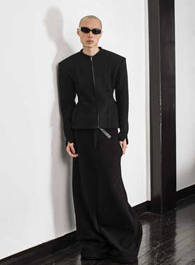 Without Me/立体下摆无性别垫肩拉链夹克 number of performances