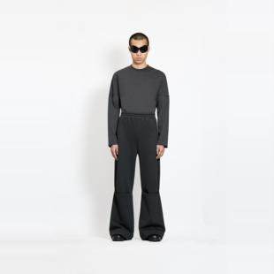 剪裁重磅直筒阔腿卫裤 ETHEREAL 口翻折设计一片式 裤 Without