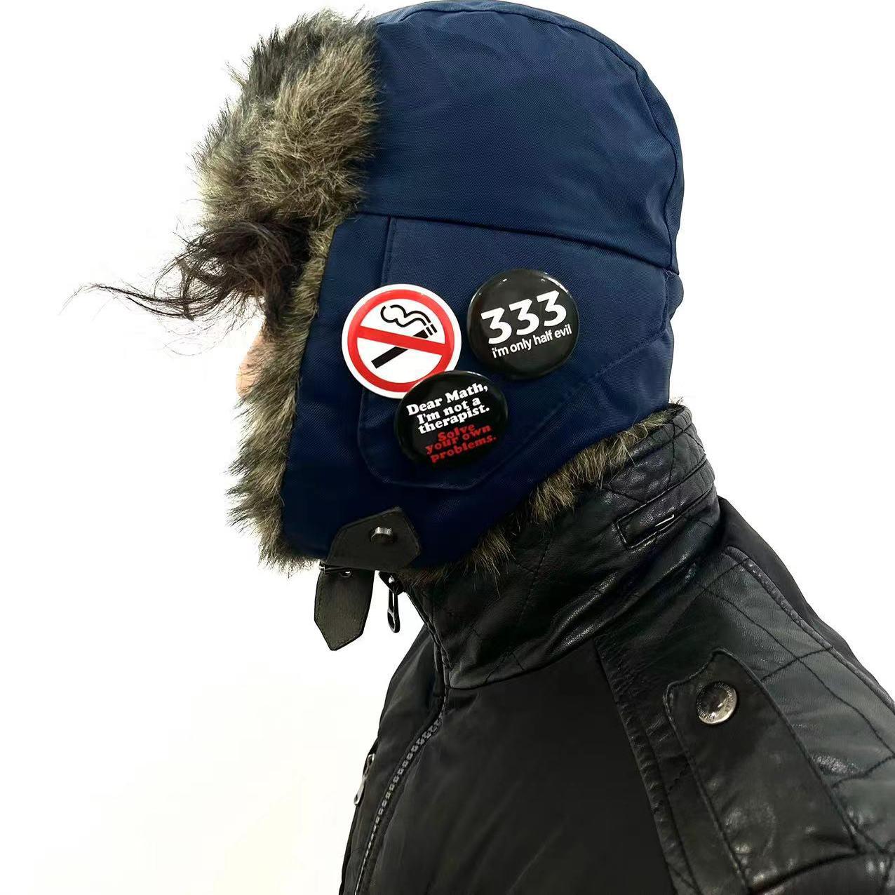 Vintage风格雷锋帽复古