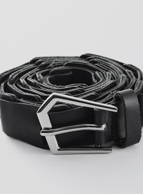 Without Me/Amalga mation Buckle 异型环扣拼接意大利小牛皮腰带