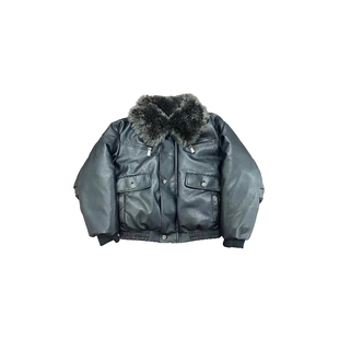 Without Me/RICHILL MELANCHOLY 毛领多口袋重磅厚款皮棉服外套