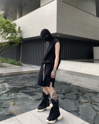 头套先锋纹理面罩透气弹性针织