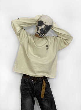 Without Me/VAJAVU 4% 骷髅印花保暖冷帽毛线帽弹力针织帽堆堆帽