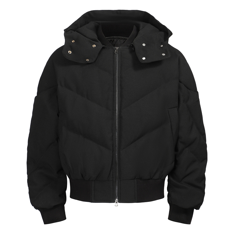 飞行员羽绒服可拆卸帽子90白鸭绒