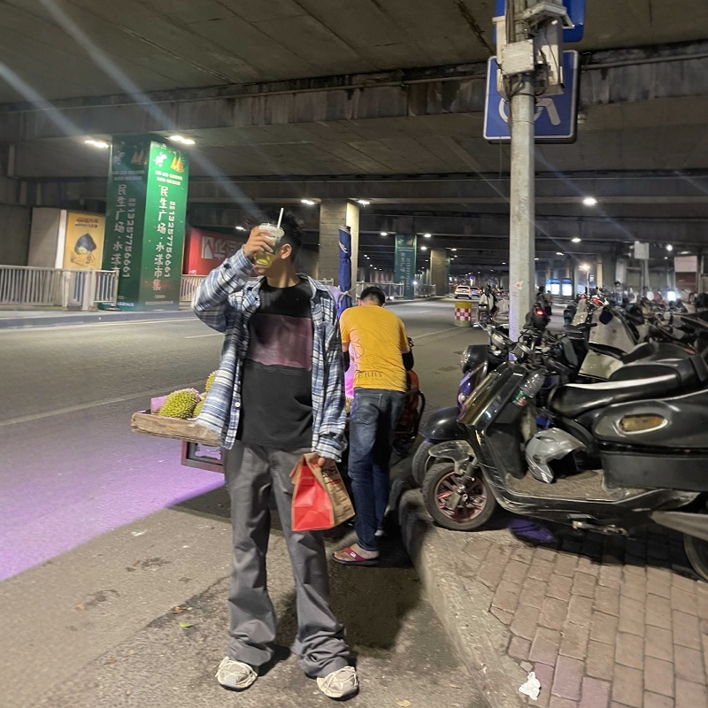 牛仔裤小众设计vibe风休闲长裤子