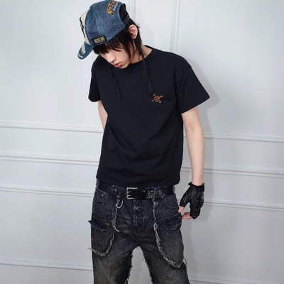 短袖T恤休闲单缝线boxy版型