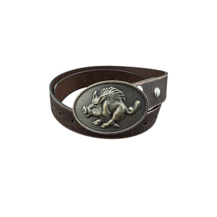 Without Me/RICHILL MELANCHOLY金属野猪裂纹可拆卸牛皮 皮带腰带