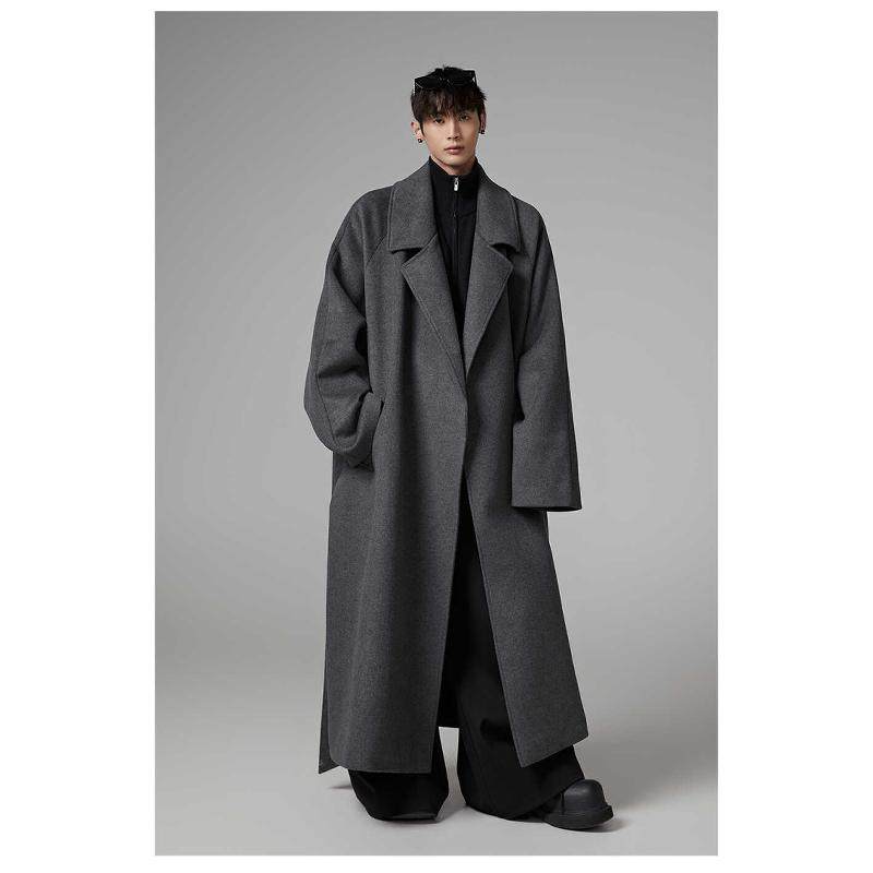 Without Me/INSOMNIA秋冬设计款高级感超大廓形浴袍羊毛大衣外套,男装,毛呢大衣,淘宝优惠券,粉丝福利购,淘宝优惠卷