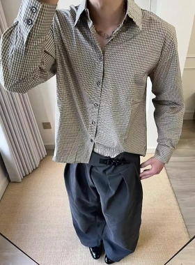 Without Me/REBELTOREBEL “知识份子”全棉高支数格纹格子衬衫