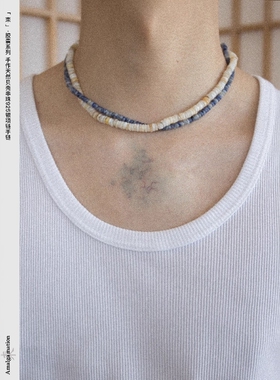 手作天然贝壳串珠925银项链手链