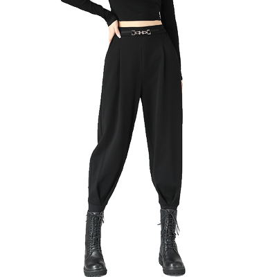 束脚哈伦裤女2025新款秋冬萝卜裤