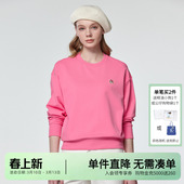 T恤 宽松休闲通勤套头上衣长袖 Hazzys哈吉斯圆领卫衣女士春季 新款