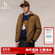 翻领宽松简约保暖夹克外套男 Hazzys哈吉斯秋冬季 底特律羽绒服