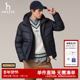 羽绒服时尚 Hazzys哈吉斯冬季 男士 保暖鸭绒外套潮流休闲面包服上衣