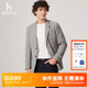 上装 西装 日常通勤上衣外套休闲净色单西潮流时尚 Hazzys哈吉斯男士
