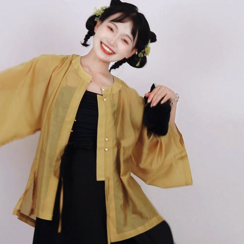 泽米拉夏天丝日常圆领半袖衫破裙