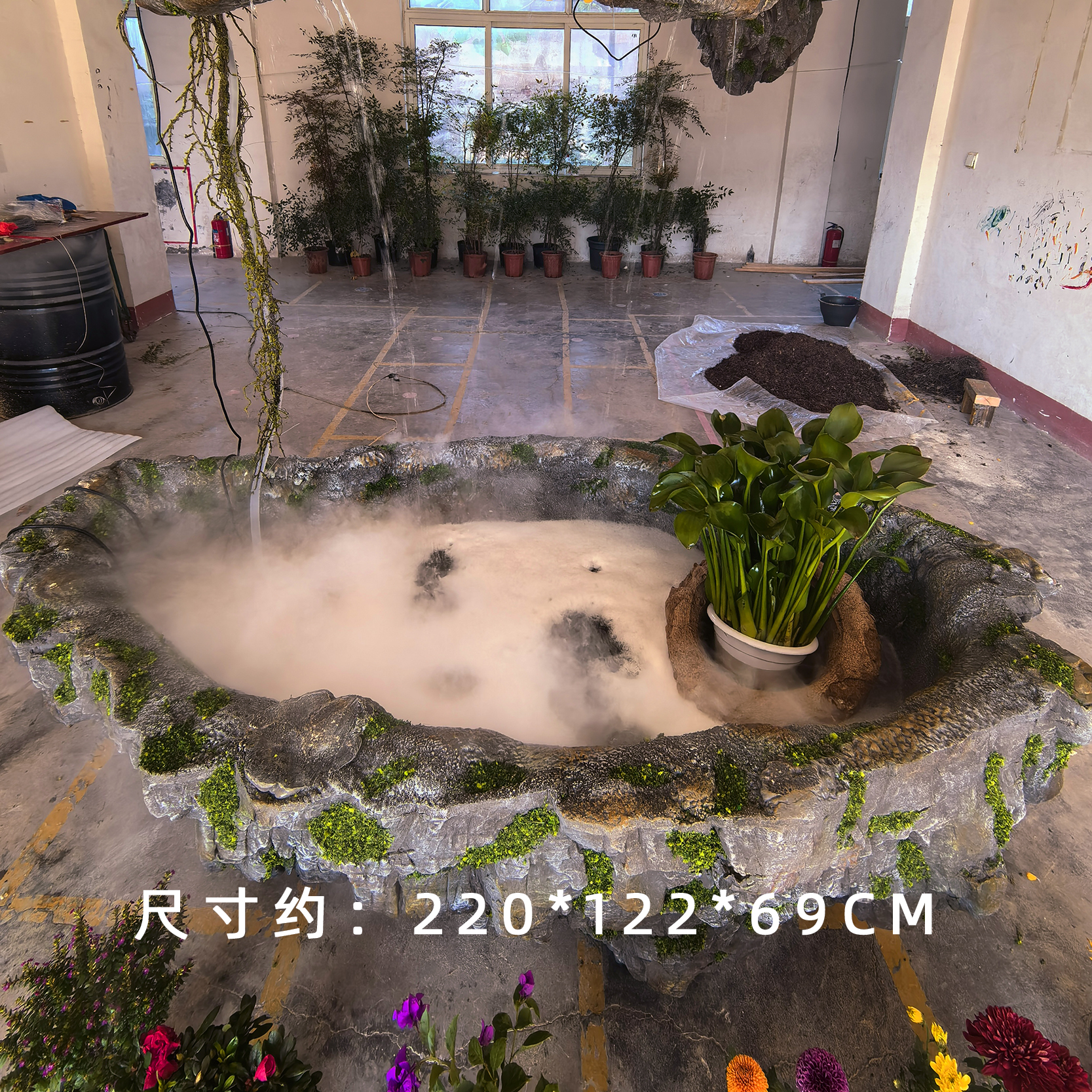 大型悬浮石仿真石装饰石造景石头巨型盆仿石花盆栽种石鱼缸石08