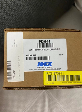 戴安ICS5000/6000离子色谱六通进样阀PEEK阀芯075971 PD9915阀头