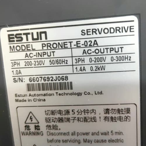 议价埃斯顿，驱动器pR0NET-E-02A可维修