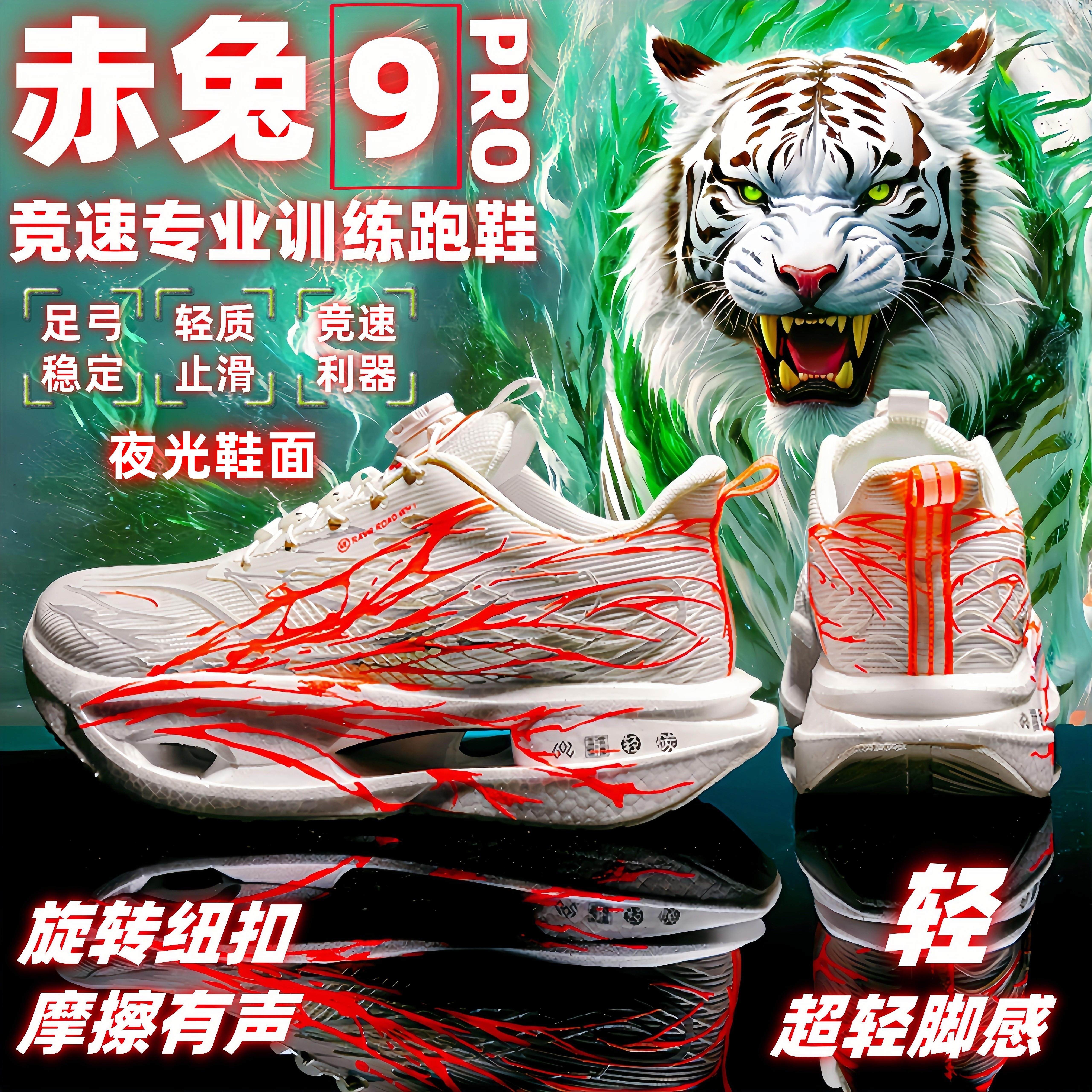 赤兔9pro儿童专业跑步鞋男童鞋秋季碳板运动中大童跑鞋10岁男孩12