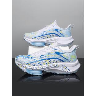 青少年运动鞋男款网面初中学生跑步鞋轻便软底底中大童无碳板跑鞋