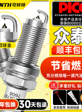 可林特众泰大迈X5 X7 Z700 T600 T700 Z560 SR7 SR9双铱金火花塞