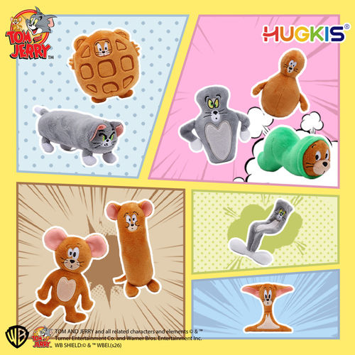 HUGKIS猫和老鼠毛绒挂件可爱变形玩偶公仔卡通钥匙扣挂饰生日礼物
