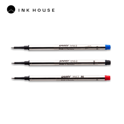 凌美LAMY宝珠笔替芯 M63系列 0.5mm 蓝色/黑色/红色可选 流畅书写 官方正品 签字笔芯替换装