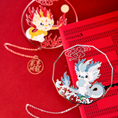 万事兴龙金属书签古典中国风高档礼盒精致礼品古风小物件小学生送老外外宾年会伴手礼企业定制纪念教师节礼物